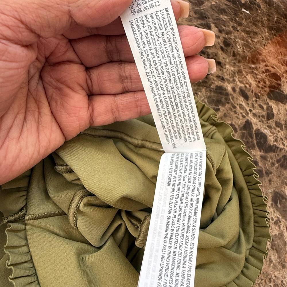 Offline By Aerie Real Me Xtra High Waisted Crossover Legging Olive Size S - Picture 8 of 9